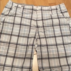 Men’s plaid shorts!
